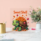 Candy Muschel Turtle Acrylschild (Hochzeit)
