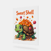 Candy Muschel Turtle Acrylschild (Winkel)