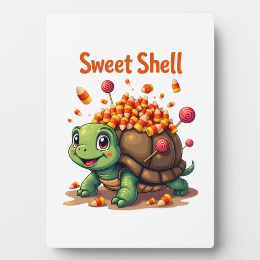 Candy Muschel Turtle Fotoplatte (Vorderseite)