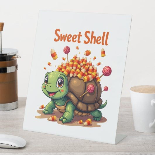 Candy Muschel Turtle Sockelschild (In Situ)