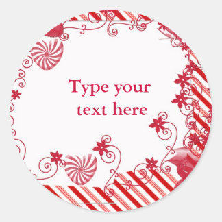 Candy n vines Gift tag oder Umschlag Aufkleber