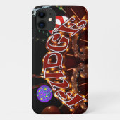 Candy Neon "FUDGE"-Zeichen Case-Mate iPhone Hülle (Rückseite)