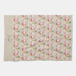 Candy Niedlich Santa Christmas Illustration Geschirrtuch
