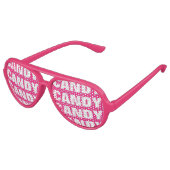 Candy Obsession Party Schattierungen Funny Pink So Partybrille (Schrägansicht)