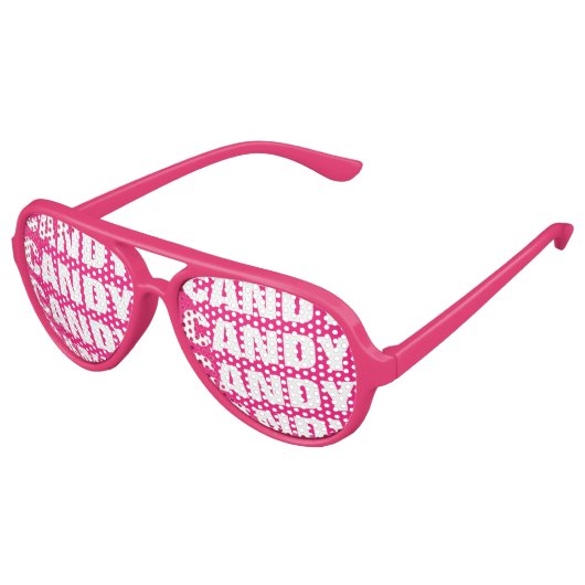 Candy Obsession Party Schattierungen Funny Pink So Partybrille (Schrägansicht)