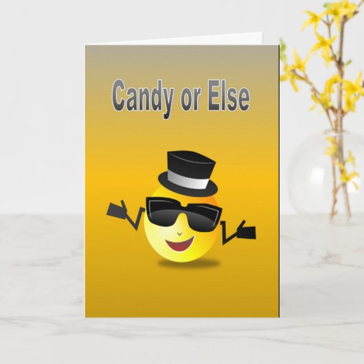 Candy oder Else Karte (Gelbe Blume)