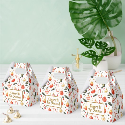 Candy & Ornaments Bright Christmas Pattern Geschenkschachtel (Zahlreiche)