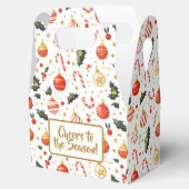 Candy & Ornaments Bright Christmas Pattern Geschenkschachtel (Geöffnet)