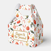 Candy & Ornaments Bright Christmas Pattern Geschenkschachtel (Vorderseite)