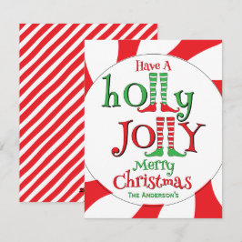 Candy Overload Elf Holly Jolly Frohe Weihnachten! Feiertagskarte
