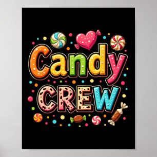 Candy Party Crew Lover Niedlich Halloween Trick od Poster