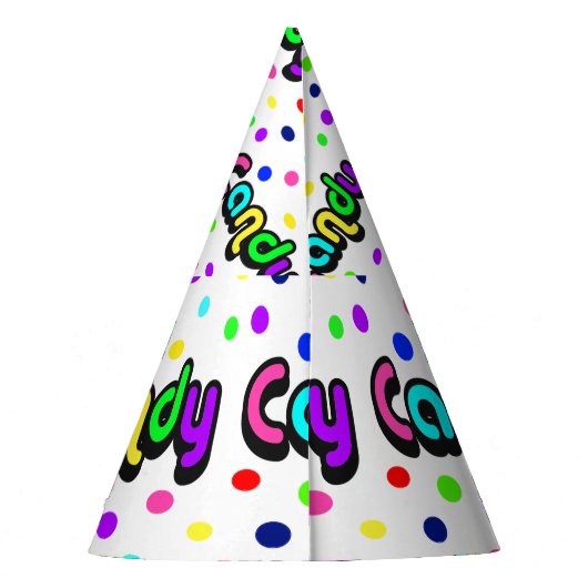 Candy Party Hat Partyhütchen (Rückseite)