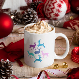 Candy Pastel Reindeer Weihnachten Jumbo-Tasse