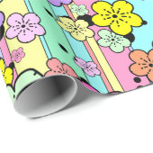Candy Pastel Sakura cherry blossom gift wrap Geschenkpapier (Rolleneckpunkt)