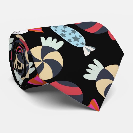 Candy pattern | Lollies pattern | lollipop 14 Krawatte (Gerollt)