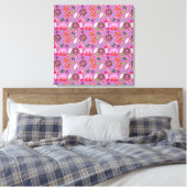 Candy pattern | Lollies pattern | lollipop 19 Leinwanddruck (Insitu (Schlafzimmer))