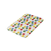 Candy pattern | Lollies pattern | lollipop 21 Badematte (Schrägansicht)