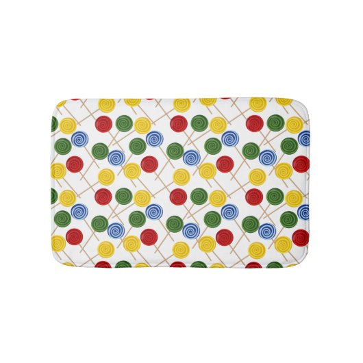 Candy pattern | Lollies pattern | lollipop 21 Badematte (Vorderseite)