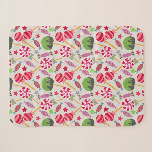 Candy pattern | Lollies pattern | lollipop 38 Sherpadecke (Vorderseite (Horizontal))