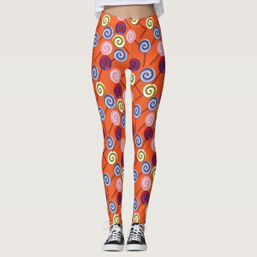 Candy pattern | Lollies pattern | lollipop 42 Leggings (Vorderseite)