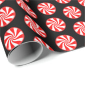 Candy Peppermint Wrapping Paper Geschenkpapier (Rolleneckpunkt)