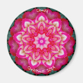 CANDY ~ Personalisierte Miniatur Rose Fraktal ~ Magnet (Vorne)