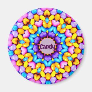 CANDY ~ Personalisiertes Ostermuster Fraktal ~ Magnet