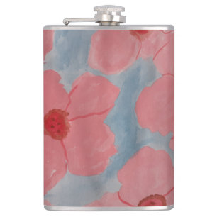 Candy Pink Blume Flachmann