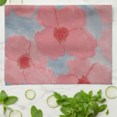 Candy Pink Blume Geschirrtuch (Gefaltet)