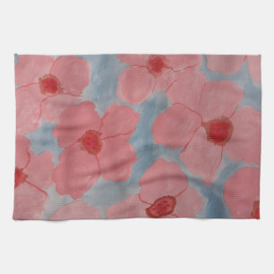 Candy Pink Blume Geschirrtuch