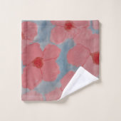 Candy Pink Blume Handtuch Set (Waschlappen)