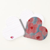 Candy Pink Blume Herzbuch Notizblock (Innenseite)