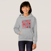 Candy Pink Blume Hoodie (Vorne ganz)
