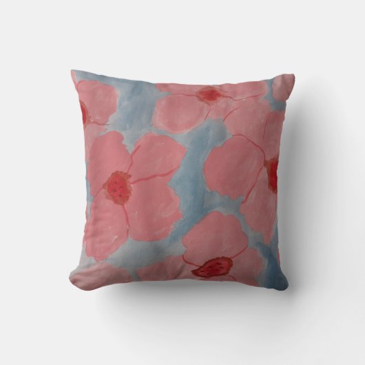 Candy Pink Blume Kissen (Vorderseite)