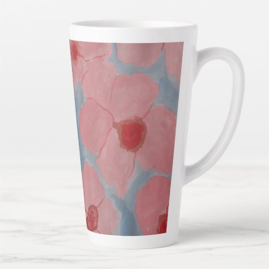 Candy Pink Blume Milchtasse (Rechts)
