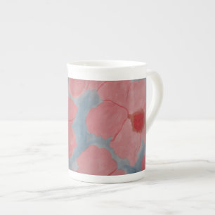 Candy Pink Blume Porzellantasse