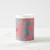 Candy Pink Blume Porzellantasse (Vorderseite)
