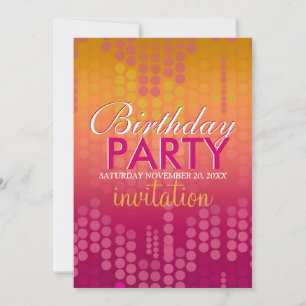 Candy Pink Bokeh Sparkle Einladung zum Geburtstag