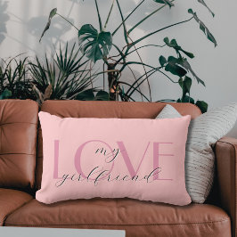 Candy Pink Elegante LIEBE Pastell Rose Valentine Lendenkissen