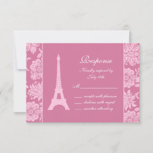 Candy Pink in Paris UAWG RSVP Karte