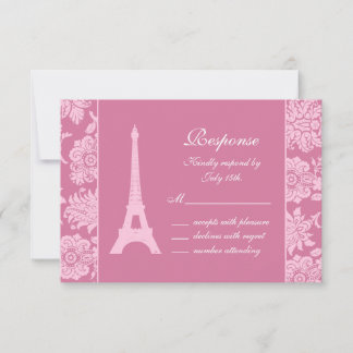Candy Pink in Paris UAWG RSVP Karte
