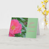 "CANDY-PINK PEONY/GET GUT BALD" KARTE (Gelbe Blume)