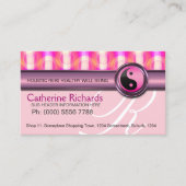 Candy Pink Reiki Health & Beauty Business Cards Visitenkarte (Vorderseite)