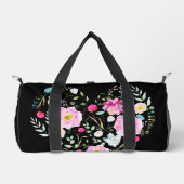 Candy Pink Roses & Herz Duffle Bag (Vorderseite)