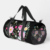 Candy Pink Roses & Herz Duffle Bag (Rechte Ecke)