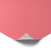 Candy pink (solid color)  poster (Ecke)
