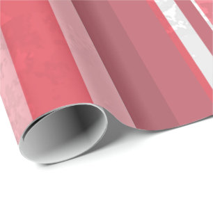 Candy Pink Streifen Geschenkpapier