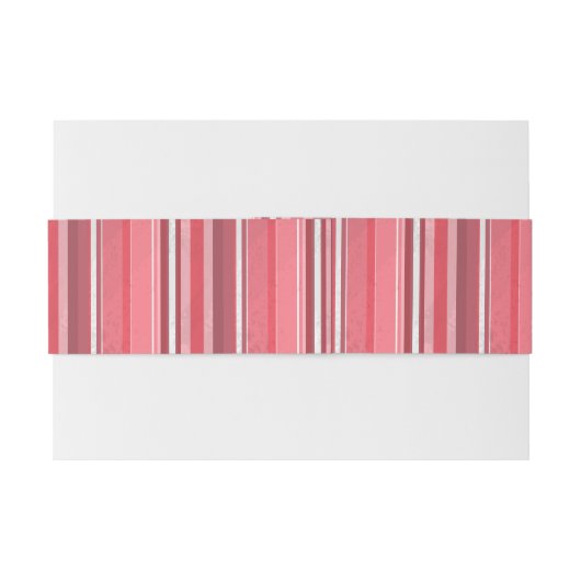 Candy Pink Stripes Einladungsbanderole (Rückseitenbeispiel)
