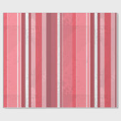 Candy Pink Stripes Geschenkpapier (Flach)