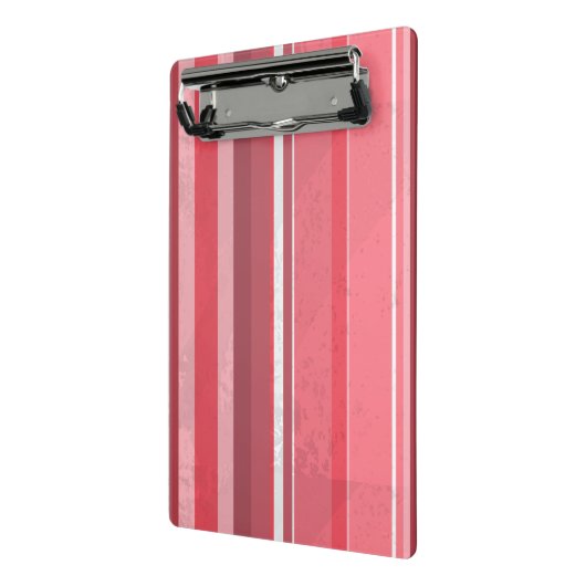 Candy Pink Stripes Mini Klemmbrett (Gewinkelt2)